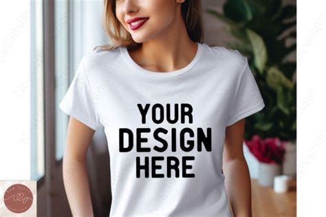 Bella Women Valentine T Shirt Mockup Graphic By Nowgiftsboutique