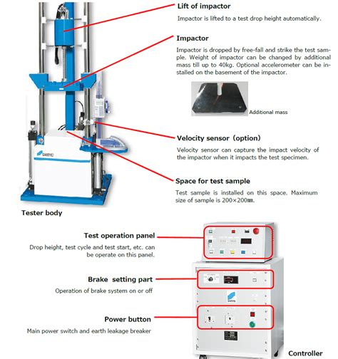 Drop Impact Tester IST Series SHINYEI TESTING MACHINERY CO LTD