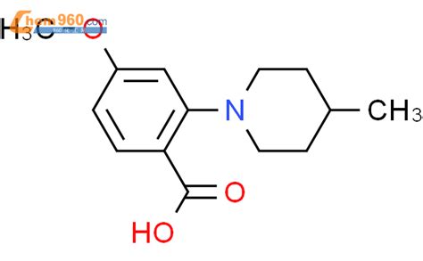 689149 84 6 Benzoic acid 4 methoxy 2 4 methyl 1 piperidinyl CAS号