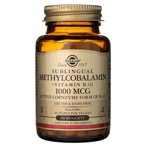 Solgar Sublingual Methylcobalamin 1000 mcg 60 Tablets – Medpak