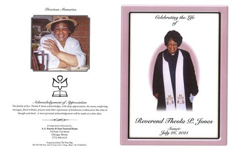 Theola P Jones Obituary Aa Rayner And Sons Funeral Homes