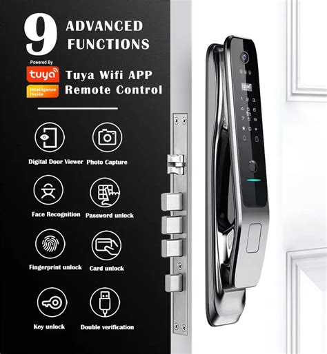 Biometric D Face Recognition Fingerprint Smart Lock Key Card Digital