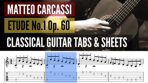 Etude No 1 Op 60 Matteo Carcassi Guitar Tabs Scores By Dilieh