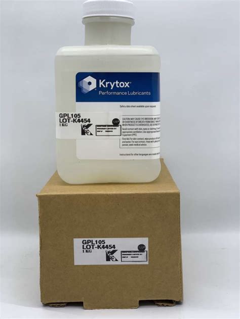 Promo Krytox Gpl Oil Performance Lubricant Pfpe Kg Bottle Diskon