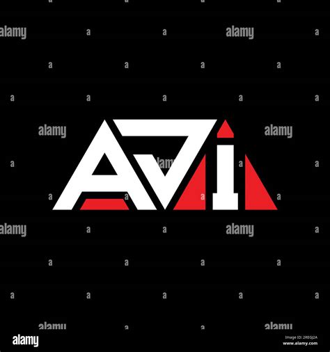 Aji Triangle Letter Logo Design With Triangle Shape Aji Triangle Logo