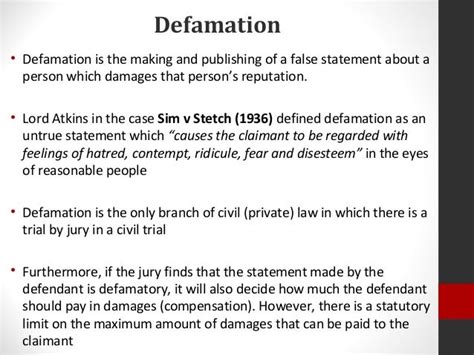 Lecture 11 Law Of Tort