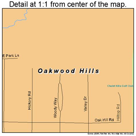 Oakwood Hills Illinois Street Map 1755041