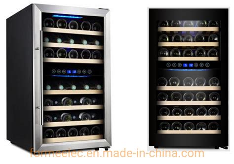 Temperature Two Zones Wine Cooler 45 Bottles 109l Wine Cabinet Vino Red Wine Showcase Wine