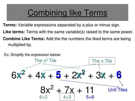 Ppt Combining Like Terms Powerpoint Presentation Free Download Id 2537221