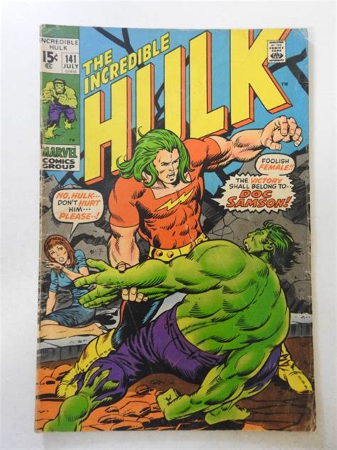 The Incredible Hulk 141 1971 GD VG Condition Moisture Damage Comic