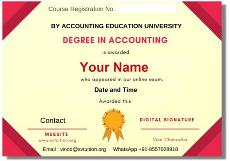 Accounting Course Svtuition