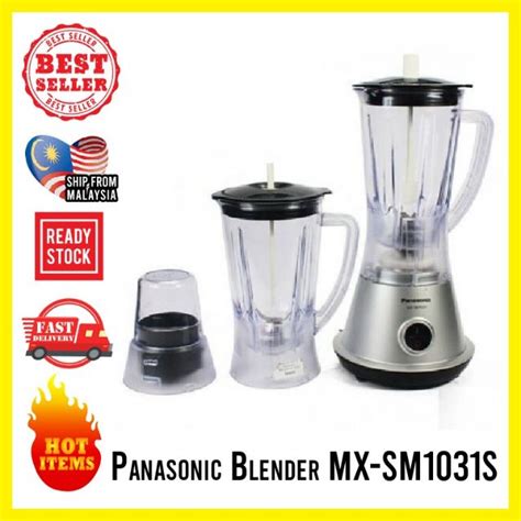 Panasonic Blender MX SM1031S With TWIN 1 0L Jug Dry Mill SILVER