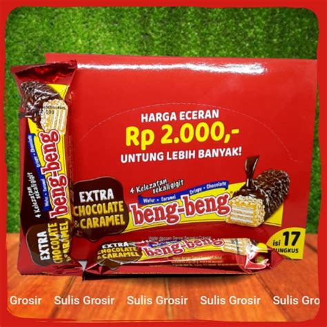 Jual Beng Beng Extra Chocolate Caramel Gr Box Isi Pcs Shopee