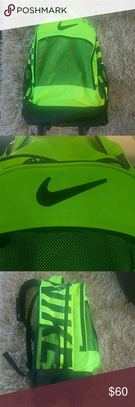 Nike volt/black rolling backpack | Nike accessories, Rolling backpack, Nike bags