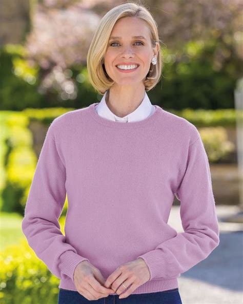 Pure Lambswool Ladies Knitted Sweater Womens Lambswool Jumper