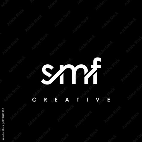 SMF Letter Initial Logo Design Template Vector Illustration Stock ...