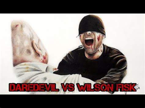 Cómo Dibujo a DAREDEVIL vs WILSON FISK REALISTA Con Colores