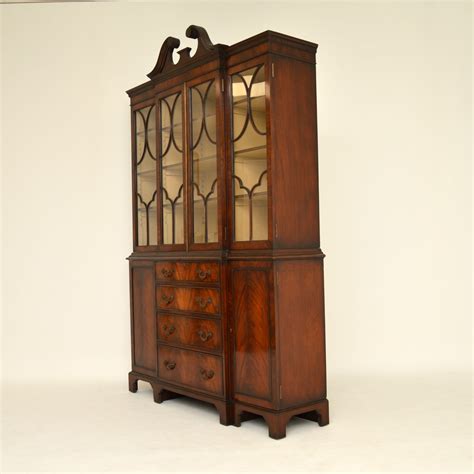 Antique Mahogany Breakfront Bookcase Marylebone Antiques