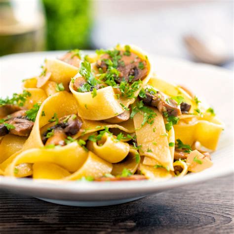 Mushroom Pappardelle With Balsamic Vinegar Krumpli