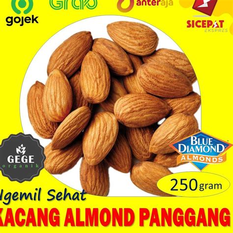 Jual Harga Grosir Gr Kacang Almond Panggang Oven Roasted Kupas Tanpa