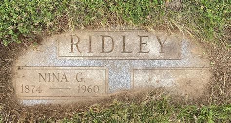 Nina Gertrude Freethy Ridley M Morial Find A Grave