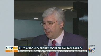 Jornal da EPTV 1ª Edição Ribeirão Preto Luiz Antônio Fleury ex