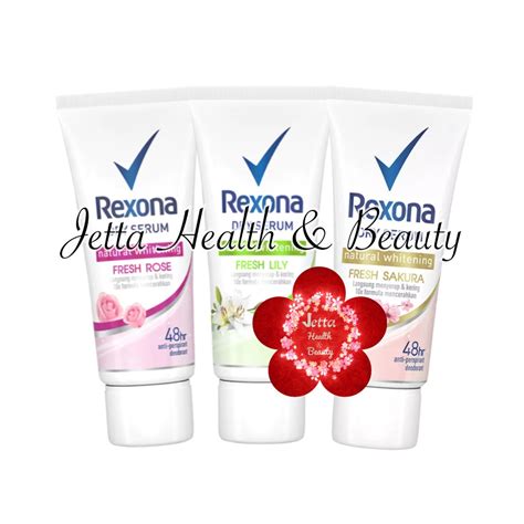 Jual Rexona Deodorant Dry Serum Natural Whitening Fresh Rose Fresh Lily