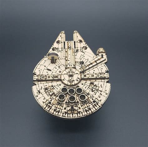 Star Wars Millennium Falcon Laser Cut Model With Stand Etsy