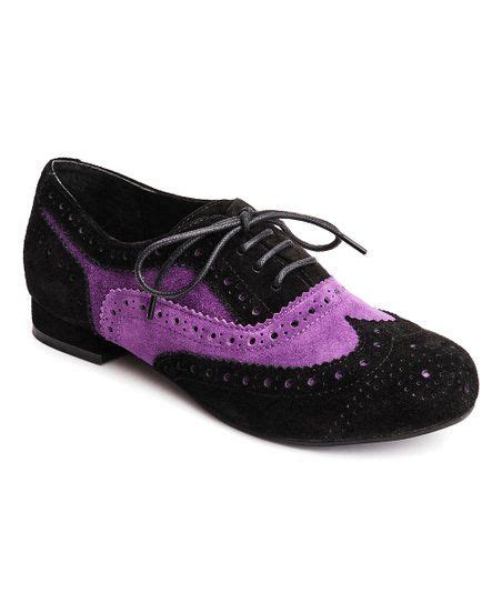 Lola Ramona Black And Purple Penny Aster Leather Oxford Women Best Price And Reviews Zulily