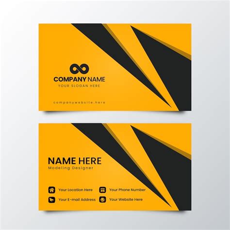 Premium Vector Elegant Minimalist Business Card Design