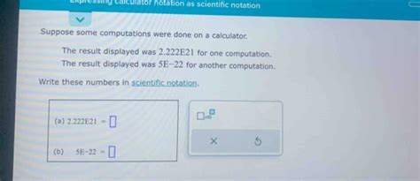 Essing Calculator Notation As Scientific Notation Suppose Some