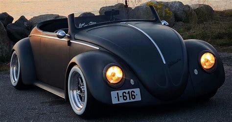 This Guy Transformed A Vw Beetle Deluxe Into A Black Matte