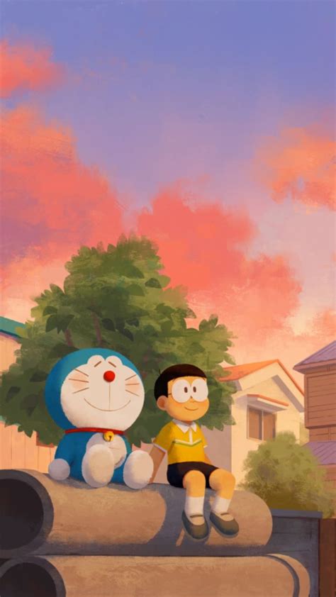 Doraemon And Nobita Doraemon Wallpapers Cute Wallpapers Cartoon Wallpaper