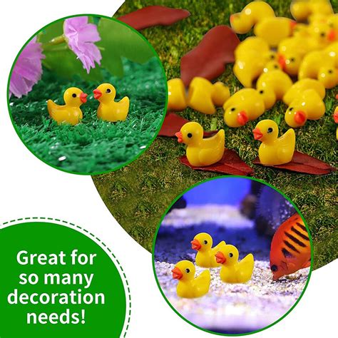 Mini canards décoratifs en résine 200 pièces petits canards jaunes