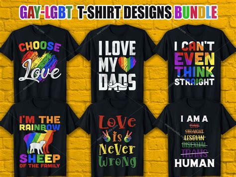 Gay Pride T Shirt Designs Bundle Lgbt T Shirt Designs Bundle