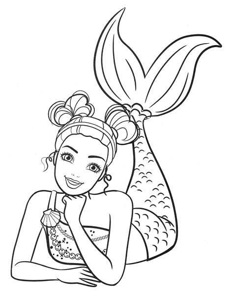 Barbie Sirene Coloriage Coloring Pages Porn Sex Picture