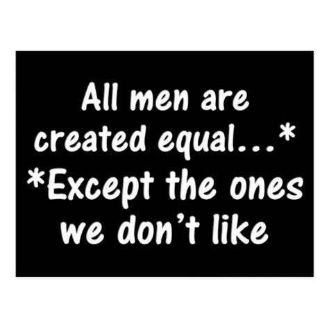 All Men Are Created Equal Postcard Zazzle