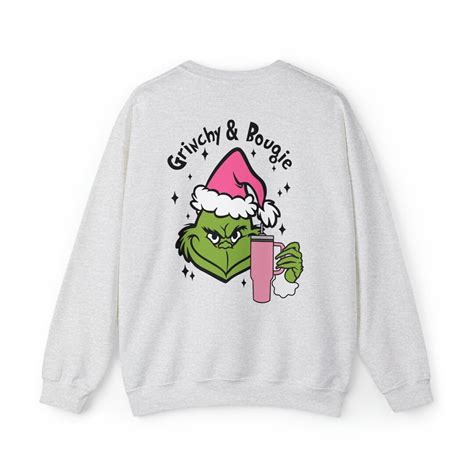 The Grinch Grinchy Bougie Sweatshirt Perfect Christmas Etsy