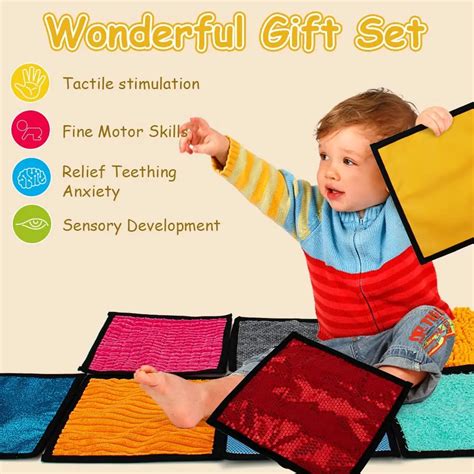 High Quality Rectangle Cloth Sensory Floor Mat Sensory Touch Lends Sensory Textured Mini Mat For