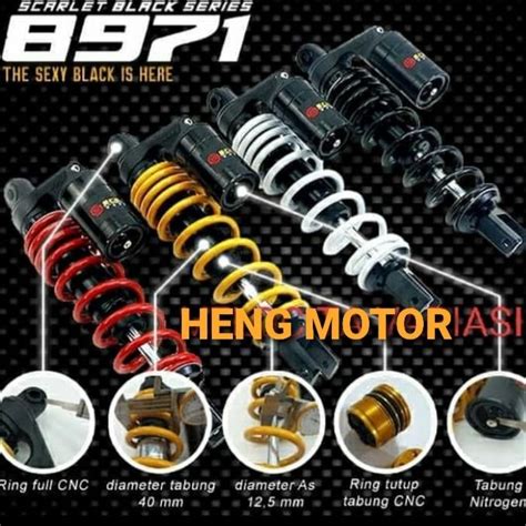 Jual SHOCK Monoshock SCARLET Tabung Atas Vario 125 150 Ukuran 330 Mm