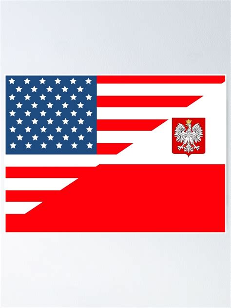 "Polish american Polska flag poland " Poster for Sale by Homedecormmd ...