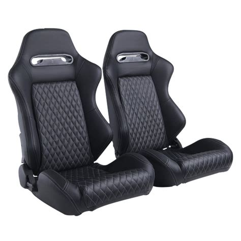 Buy Universal Racing Seats Pcs Pvc Leather Racing Bucket Seats Sport