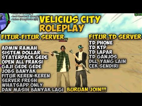 Server Samp Wa Only Dengan Fitur Fiutr Menarik Dan Bikin Player Betah