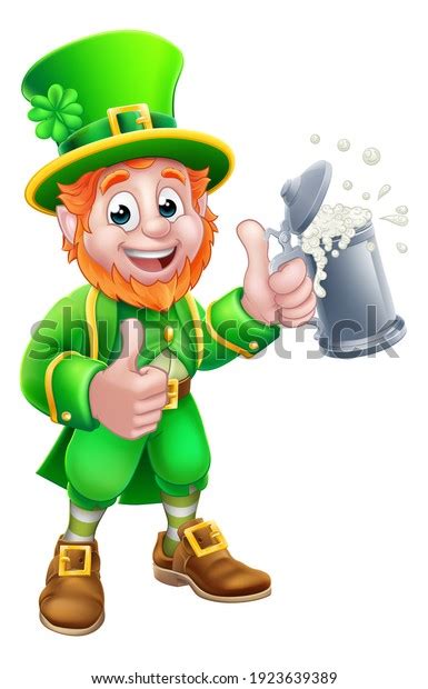 Leprechaun St Patricks Day Cartoon Character Stock Illustration