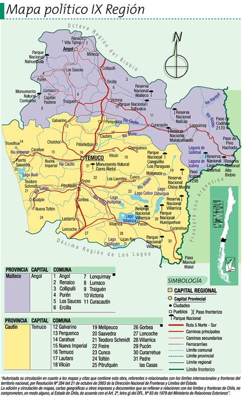 Mapa Pol Tico Ix Regi N Icarito