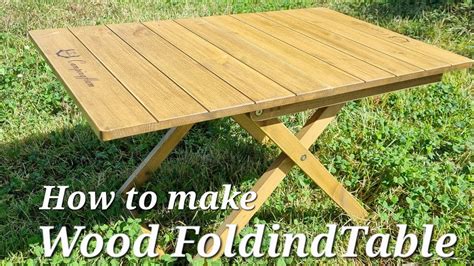 Diy Wood Folding Table 우드 폴딩 테이블 Youtube