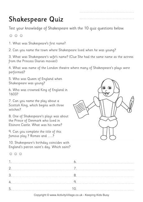 Shakespeare Quiz