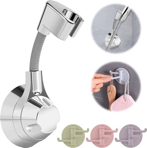 Aila Shower Head Holder 360 Adjustable Hand Shower Holder No Drilling