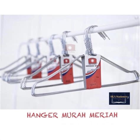 Jual Gantungan Baju Kawat Hanger Kawat Isi 10 Pcs Murah Pak Shopee