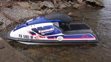 04 29 17 Kawasaki 1993 Standup Jet Ski 650sx 1st Ride 2017 Delaware